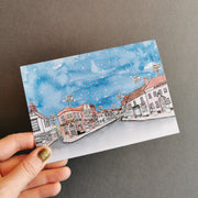 Dunmow Christmas Card - High Street